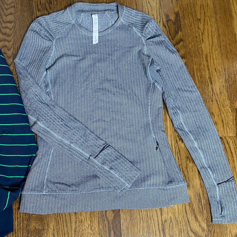 (2) Lululemon Asana jacket and tweed top size 6 women's excellent condition - Picture 2 of 12